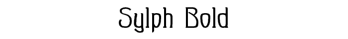 Sylph Bold font
